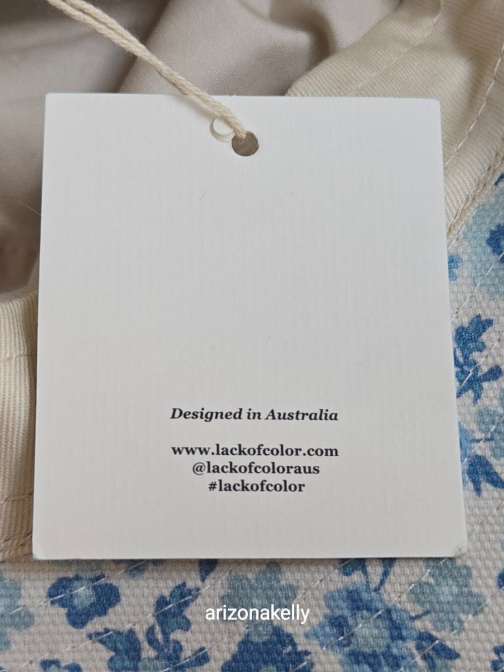 NWT Lack of Color Holiday Bucket Hat Blue - Picture 7 of 10